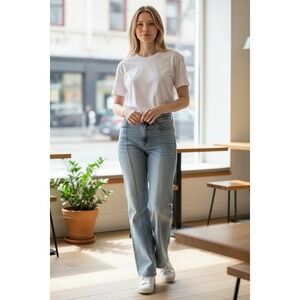 Vervet Blue Deana High‎ Rise Loose Fit Jeans Light Wash Size 29
